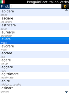 PenguinRoot Italian Verbs