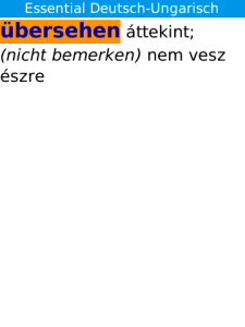 Langenscheidt Essential-Wörterbuch Ungarisch for BlackBerry
