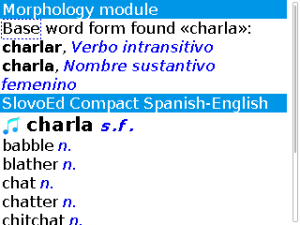 English-Spanish-English Slovoed Compact talking dictionary