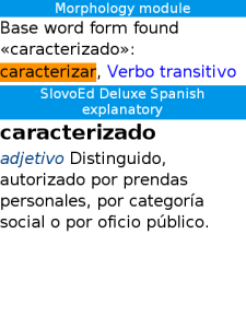 Spanish explanatory Slovoed Deluxe talking dictionary