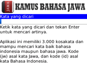 Kamus Bahasa Jawa