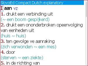Dutch explanatory Slovoed Compact dictionary