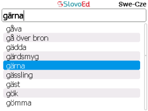 Czech-Swedish-Czech Slovoed Compact dictionary