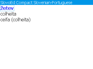 Portuguese-Slovenian-Portuguese Slovoed Compact dictionary