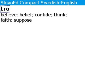 English-Swedish-English Slovoed Compact talking dictionary