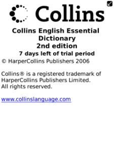 Collins Essential Dictionary