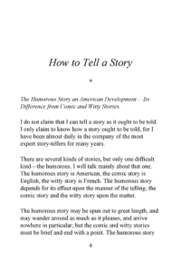 How to Tell a Story and Other Essays ebook