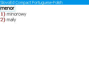 Polish-Portuguese-Polish Slovoed Compact dictionary
