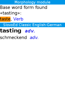 German-English-German Slovoed Classic talking dictionary