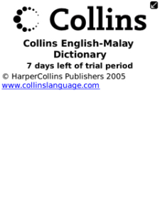 Collins Malay Dictionary