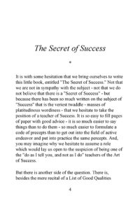 The Secret Of Success ebook