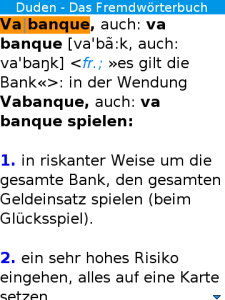 Duden - German dictionary of foreign words for BlackBerry