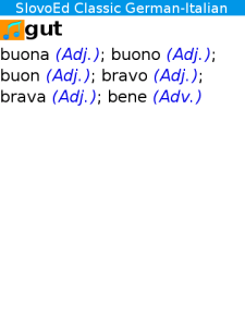 German-Italian-German Slovoed Classic talking dictionary