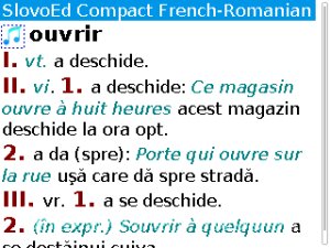 French-Romanian Slovoed Compact talking dictionary