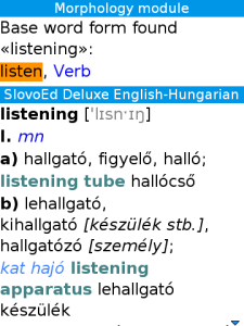 English-Hungarian-English Slovoed Deluxe talking dictionary