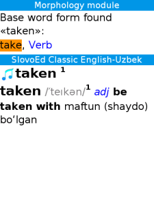 English-Uzbek-English Slovoed Classic talking dictionary