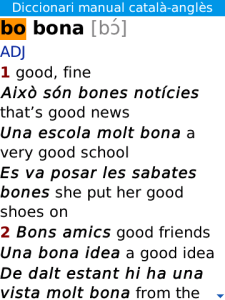 Compact English-Catalan Catalan-English Dictionary from Enciclopèdia Catalana for BlackBerry