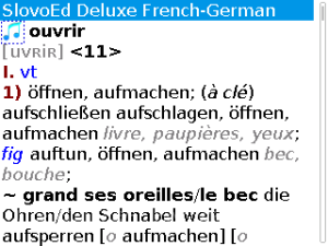 French-German-French Slovoed Deluxe talking dictionary
