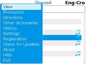 Croatian-English-Croatian Slovoed Deluxe talking dictionary