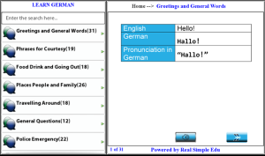 Learn German for BlackBerry Playbook