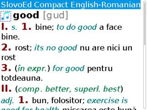 English-Romanian Slovoed Compact talking dictionary