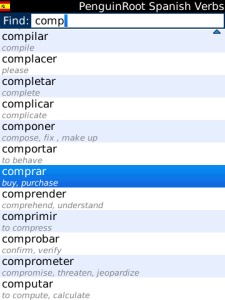 PenguinRoot Spanish Verbs