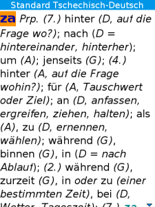 Langenscheidt Standard-Wörterbuch Tschechisch for BlackBerry