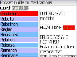 BEIKS Pocket Guide to Medications for BlackBerry