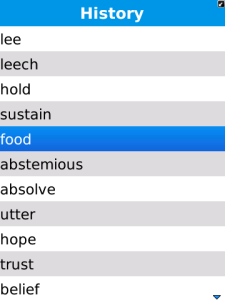 Merriam-Webster's Pocket Dictionary for BlackBerry
