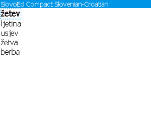 Croatian-Slovenian-Croatiah Slovoed Compact dictionary
