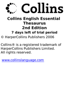 Collins Essential Thesaurus