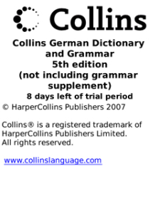 Collins German Dictionary