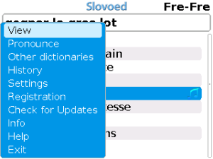 French explanatory Slovoed Deluxe talking dictionary