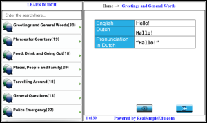 Learn Dutch for BlackBerry PlayBook