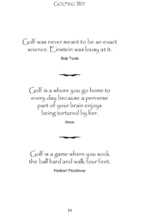 Golfing Wit Quips and Quotes for the Golf-Obsessed ebook
