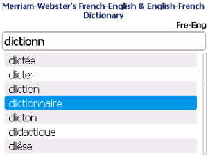 Merriam-Webster's English-French and French-English Dictionary