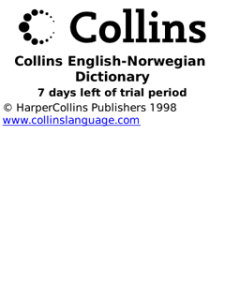 Collins Norwegian Dictionary