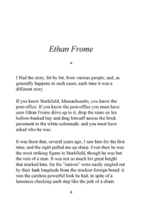 Ethan Frome ebook