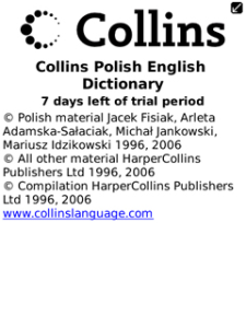 Collins Polish Dictionary