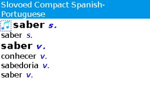 Portuguese-Spanish-Portuguese Slovoed Compact talking dictionary