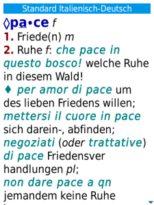 Langenscheidt Standard-Woerterbuch Italienisch for BlackBerry