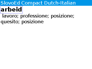 Italian-Dutch-Italian Slovoed Compact talking dictionary