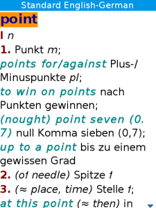 Berlitz Standard Dictionary English-German and German-English for BlackBerry