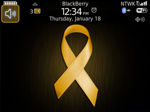 Gold Ribbon Child Cancer PREMIUM Theme