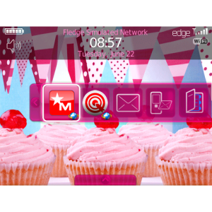 Pink Cupcake Parade Animated Theme