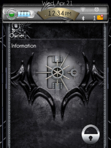 Dark Metal Theme For BlackBerry Torch