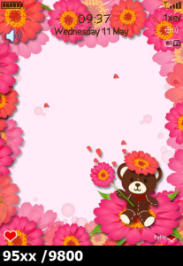 Animated Baby Bear Flowers Blossom