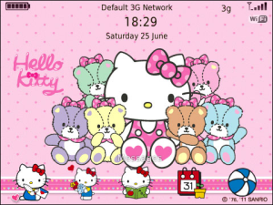 Hello Kitty and Colorful Teddy Bears