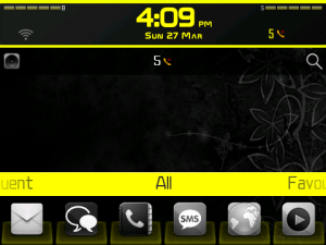 Elegant Black Yellow OS 6.0 Style