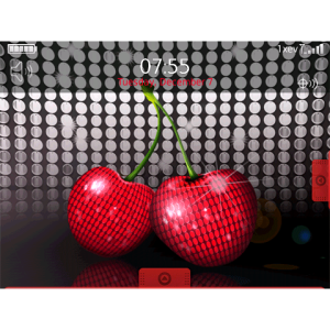 Glitter Cherries Animated Theme